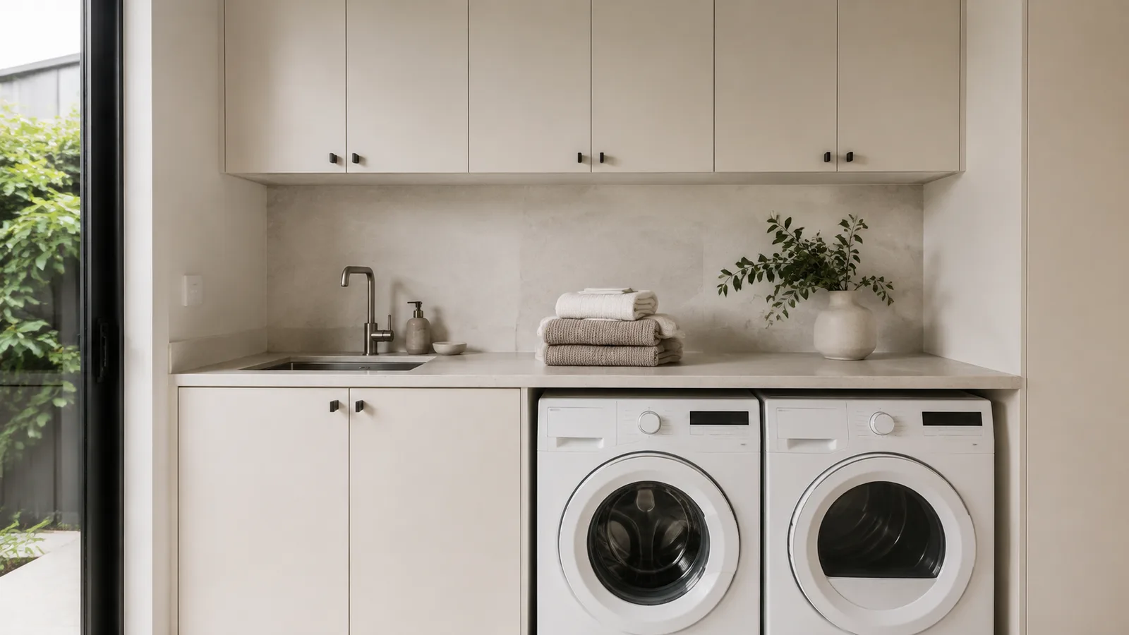 Laundry cabinetry — illustrative concept